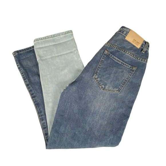 Blue Savvy Denim Y2K Womens Two Tone Blue Hi Rise Jeans Size 5/27 - Picture 3 of 12